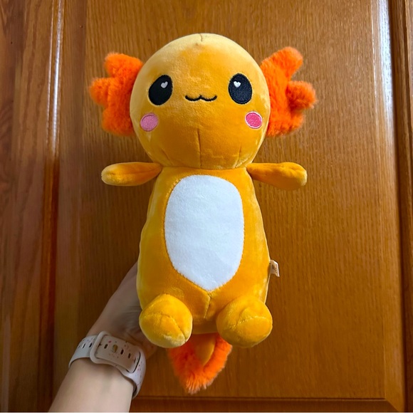 Unknown Other - 🧡 HEART EYE AXOLOTL PLUSH TOY OCEAN SEA LIFE PET ORANGE SUMMER PLUSHIE